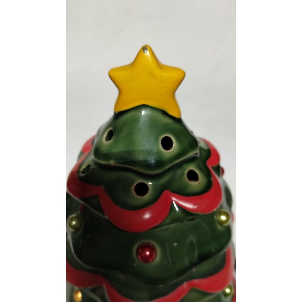 Ceramic Scentsy Christmas Tree Premium Warmer With Star Topper & Colorful Bulbs - Picture 3 of 13
